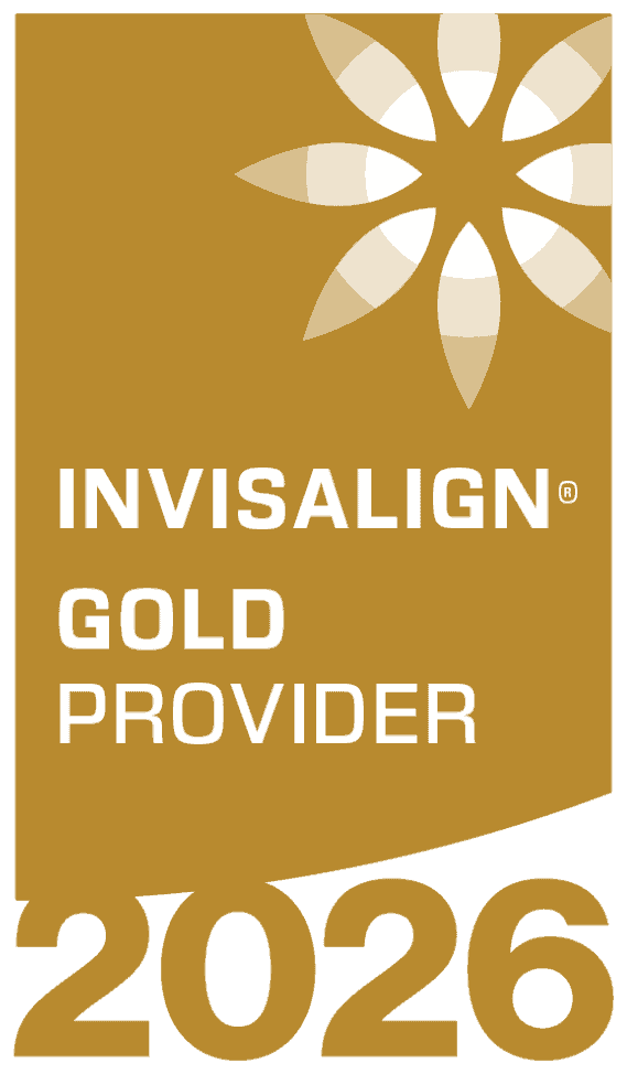 Smile Design Dental Team 2026 Invisalign Gold Provider badge